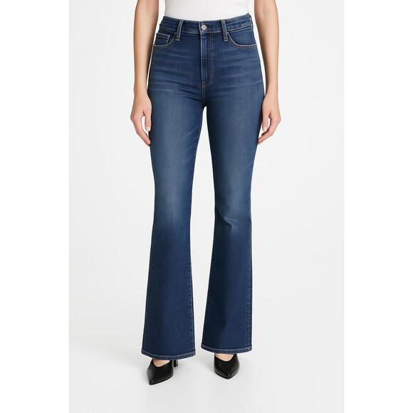 Paige Blue 5 Pocket Design Faded Wash High Rise Bootcut Jeans Size 31 - Picture 1 of 11